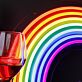 Regenbogen LED-Neonschild für Wohnzimmer Bar