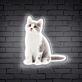 sitzende Katze LED-Neonschild für Wohnzimmer oder Haustierladen