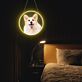 Corgi Hundekopf LED-Neonschild Wohnzimmer Haustierladen