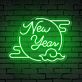 Bring the Glow to Your Celebrations and Spaces: New Year Clouded Moon Festive Neon Sign for Bars, Weddings, and Home Ambiance.