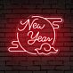 New Year LED-Neonschild Wohnzimmer Party