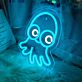 Brighten Up Any Space: Octopus Cute Neon Sign Perfect for Bedroom, Office, or Party Ambiance.