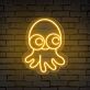 Brighten Up Any Space: Octopus Cute Neon Sign Perfect for Bedroom, Office, or Party Ambiance.