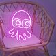 Brighten Up Any Space: Octopus Cute Neon Sign Perfect for Bedroom, Office, or Party Ambiance.