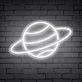 Planet mit Ring LED-Neonschild Wohnzimmer Bar