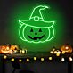 Brighten Up Your Halloween Festivities: Perfect Pumpkin Hat Neon Sign for Home Decor, Office Celebrations, and Themed Parties.