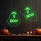 Elevate Your Halloween Ambiance: Screaming Ghosts LED Neon Sign Perfect for Home Decor, Haunted Houses, and Spooky Parties.