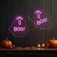Boo! LED-Neonschild für Halloween Party