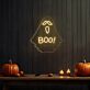 Boo! LED-Neonschild für Halloween Party