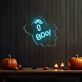 Boo! LED-Neonschild für Halloween Party