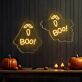 Boo! LED-Neonschild für Halloween Party