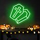 Sarg mit Kreuz LED-Neonschild für Halloween Party