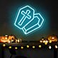 Brighten Up Your Halloween Festivities and Themed Events with the Semi Open Coffin Halloween Neon Sign