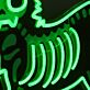 Katzenskelett LED-Neonschild