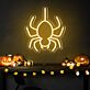 Spinne LED-Neonschild für Halloween Party