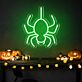 Spinne LED-Neonschild für Halloween Party