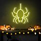 Spinne LED-Neonschild für Halloween Party