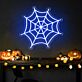 Spinnennetz LED-Neonschild für Halloween Party