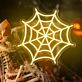 Spinnennetz LED-Neonschild für Halloween Party
