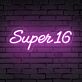 Super 16 LED-Neonschild Geburtstag Party