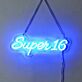 Brighten Up Every Celebration - Super Number Personalized Neon Birthday Sign for Home, Bars, and Special Events