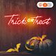 Trick or Treat LED-Neonschild für Halloween Party