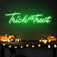 Trick or Treat LED-Neonschild für Halloween Party