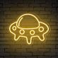 Brighten Your Kid's Room or Add Flair to Theme Parties with the Ufo Cute Space Neon Sign.