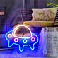Brighten Your Kid's Room or Add Flair to Theme Parties with the Ufo Cute Space Neon Sign.