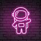 Astronaut Figur LED-Neonschild Gaming Zimmer