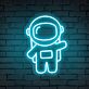 Astronaut Figur LED-Neonschild Gaming Zimmer