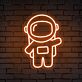 Astronaut Figur LED-Neonschild Gaming Zimmer
