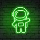 Astronaut Figur LED-Neonschild Gaming Zimmer