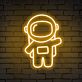 Astronaut Figur LED-Neonschild Gaming Zimmer
