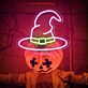 Hexenhut LED-Neonschild für Halloween Party