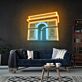 Add a Parisian Charm to Your Space: Ideal for Home Decor, Bars, and Romantic Weddings with Arc De Triomphe Led Uv Neon Sign For Modern Living Room Wall Art.