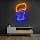 Büste des David LED-Neonschild mit UV-Druck für Schlafzimmer Wohnzimmer