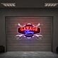 Personalisierbares Werkstatt Neonlicht mit Garage Design