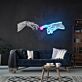 zwei Hände mit Herzsymbol LED-Neonschild für Wohnzimmer Kunstdekor