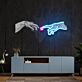 zwei Hände mit Herzsymbol LED-Neonschild für Wohnzimmer Kunstdekor