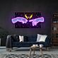 zwei Hände mit Herz und Blitzen LED-Neonschild Schlafzimmer Wohnzimmer