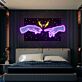 zwei Hände mit Herz und Blitzen LED-Neonschild Schlafzimmer Wohnzimmer
