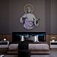 Heiligenfigur mit Heiligenschein LED-Neonschild mit UV-Druck Wohnzimmer Dekoration