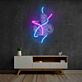 Klassische Büste mit abstrakten Neonlinien LED-Neonschild mit UV-Druck Schlafzimmer Wohnzimmer