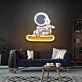 Brighten up your bar, office, or gaming room with the unique Skateboard Astronaut Custom Space Man Custom Led Uv Neon Signs.