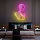 Büste einer klassischen Statue LED-Neonschild mit UV-Druck Schlafzimmer Wohnzimmer