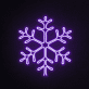 Schneeflocke LED-Neonschild Winterdekoration Wohnzimmer