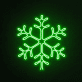 Schneeflocke LED-Neonschild Winterdekoration Wohnzimmer