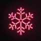 Schneeflocke LED-Neonschild Winterdekoration Wohnzimmer