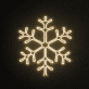 Schneeflocke LED-Neonschild Winterdekoration Wohnzimmer